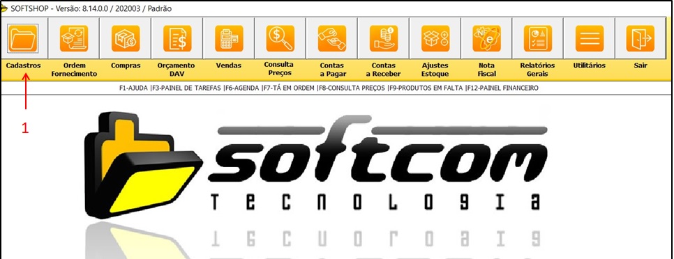 Imagem ilustrativa do menu Cadastro